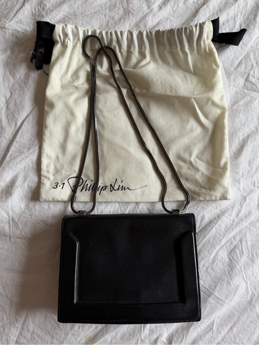 3.1 Phillip Lim Soleil Black Leather Mini Bag